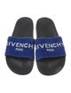 Givenchy Velvet Graphic Print Slides