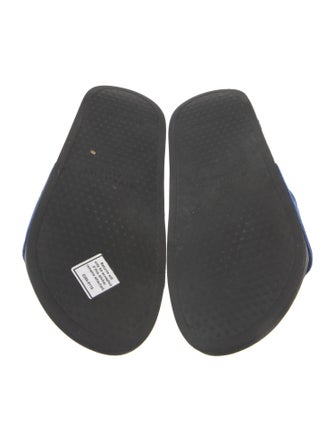 Givenchy Velvet Graphic Print Slides