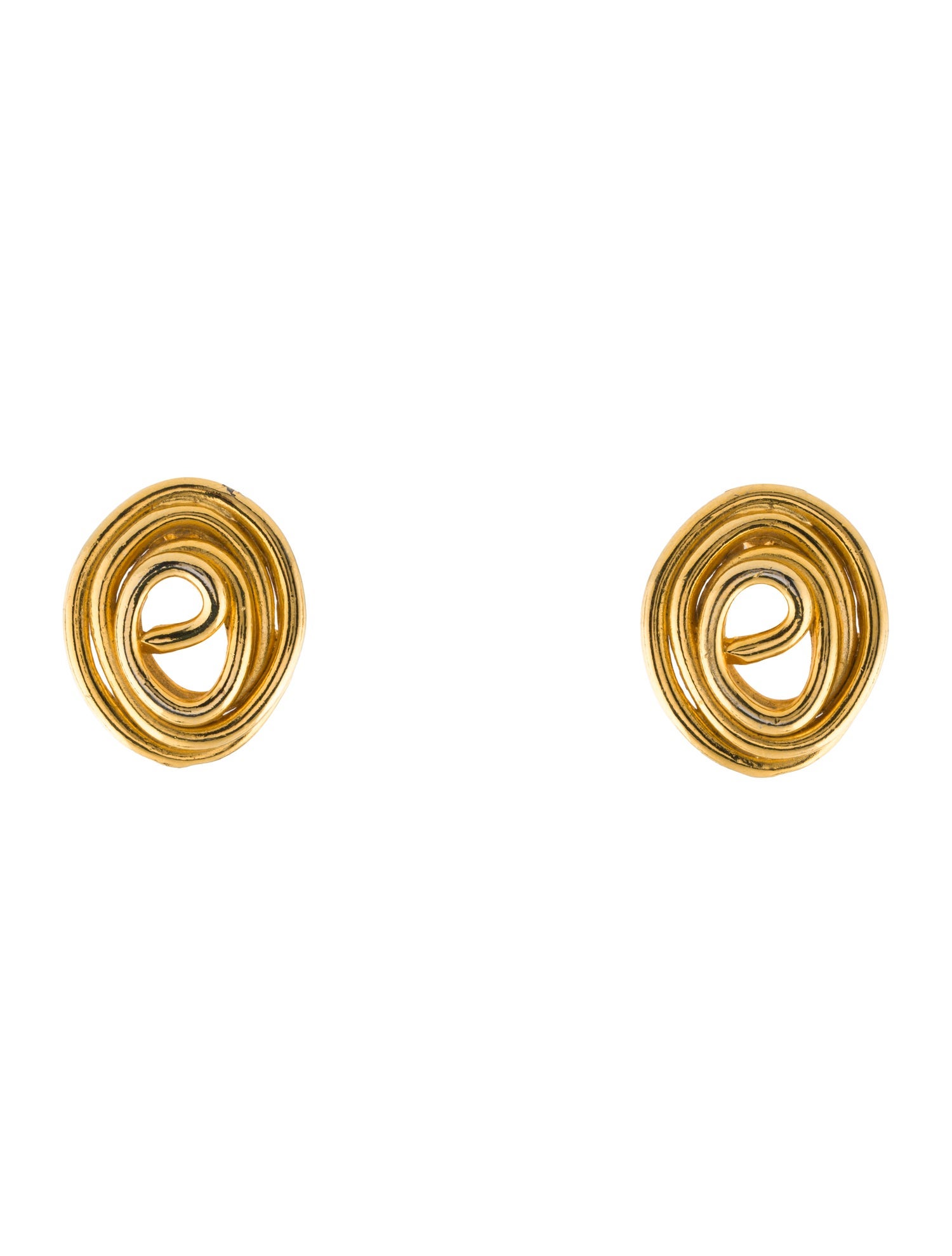 Givenchy Vintage Swirl Clip-On Earrings