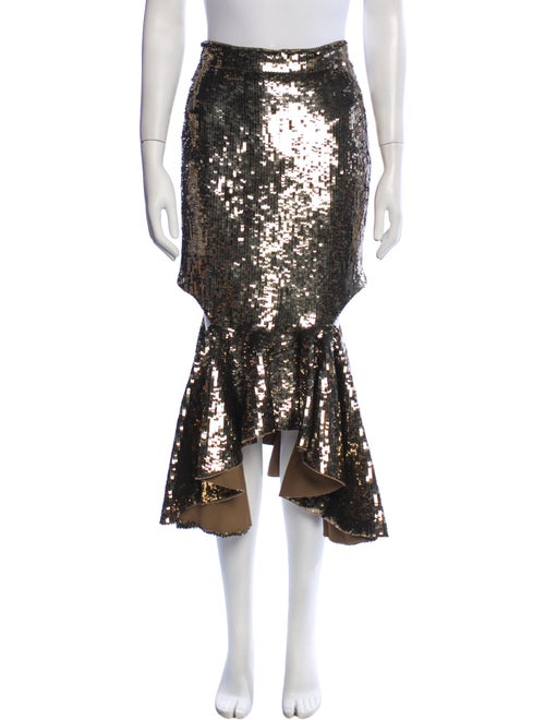 Givenchy Silk Midi Length Skirt