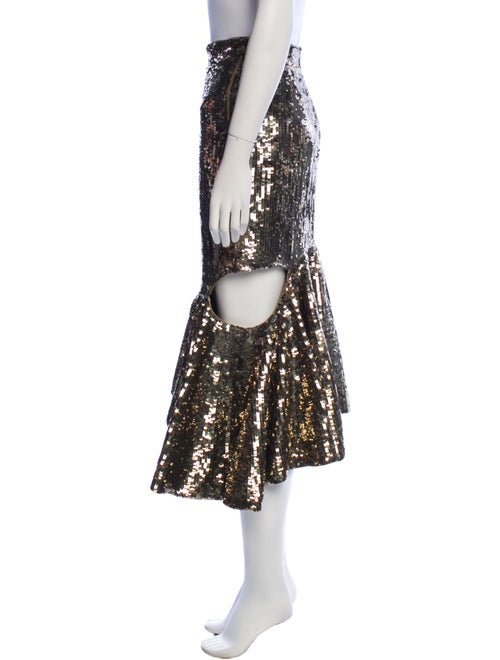 Givenchy Silk Midi Length Skirt