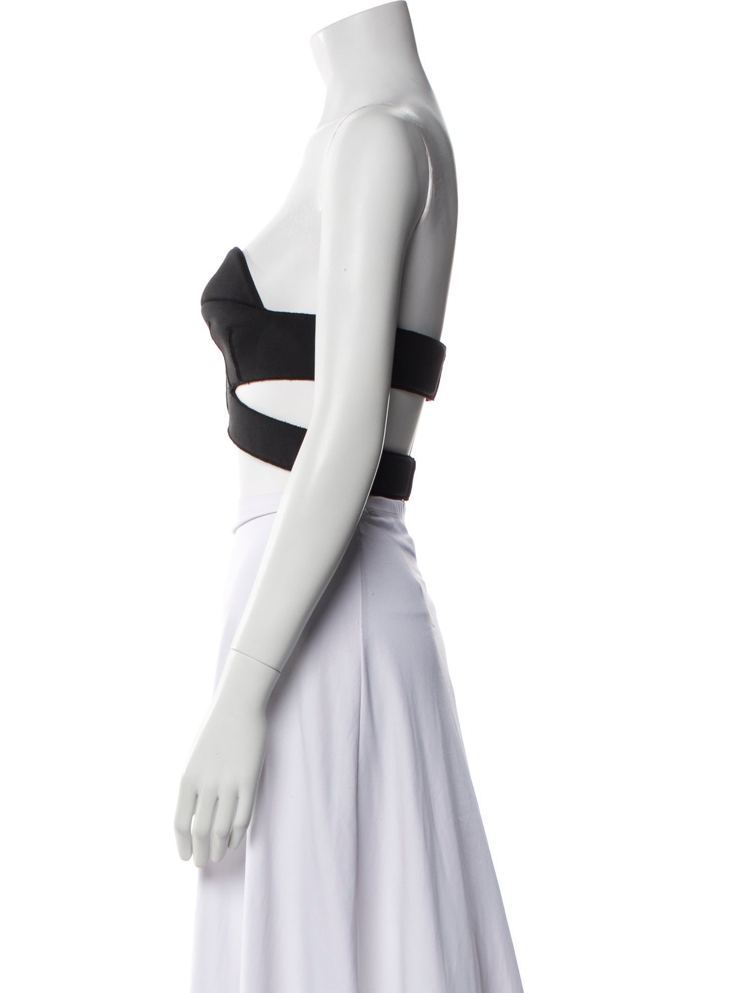 Givenchy Wool Strapless Crop Top