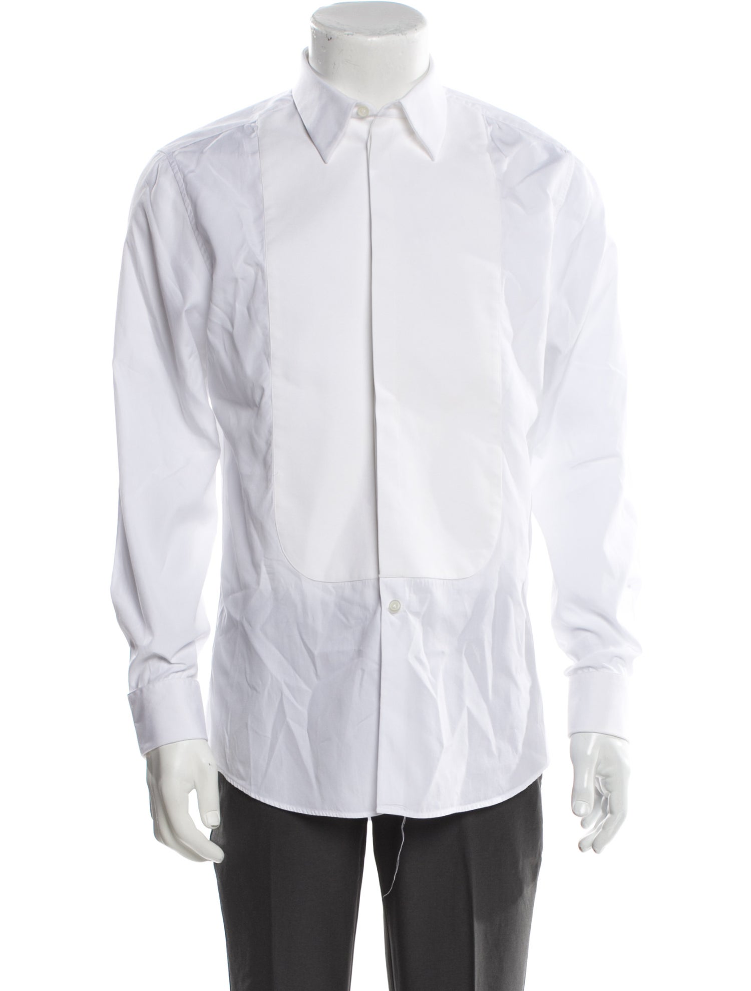 Givenchy Signature Logo Long Sleeve Tuxedo Shirt