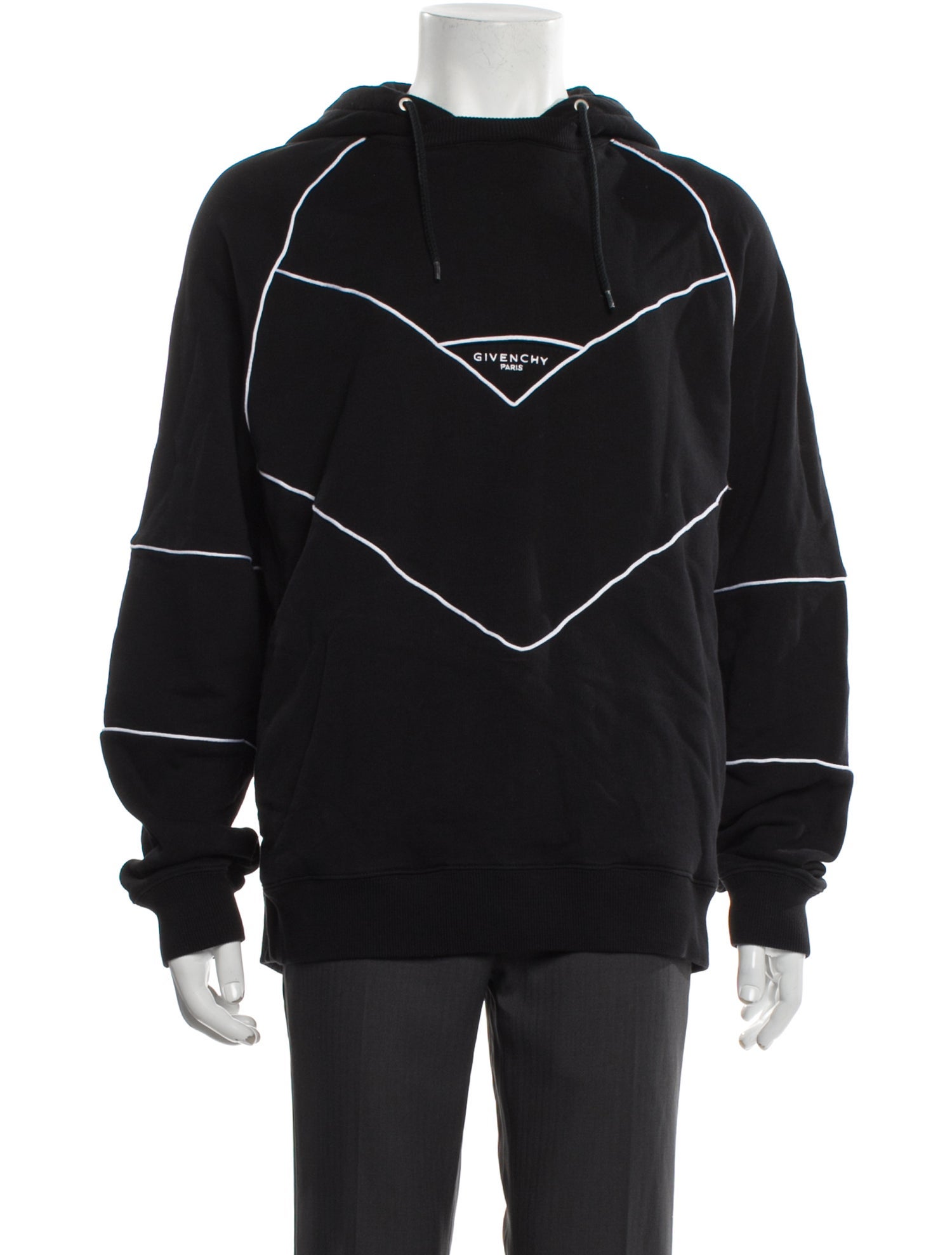 Givenchy Striped Crew Neck Hoodie