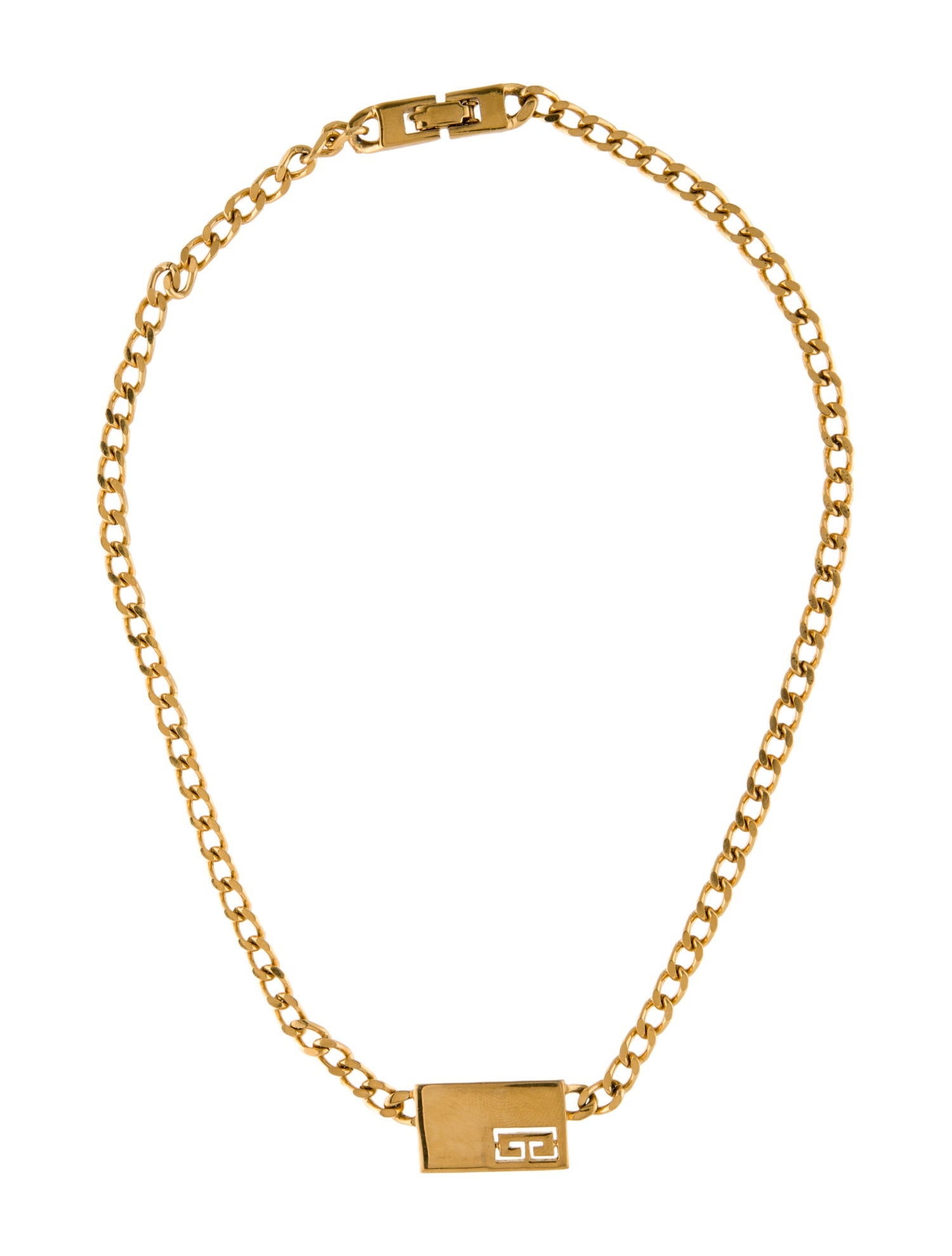Givenchy Vintage Double G Pendant Necklace
