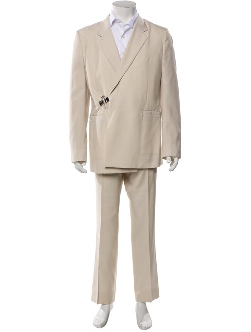 Givenchy Wool Pleated Accents Suit