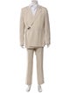 Givenchy Wool Pleated Accents Suit