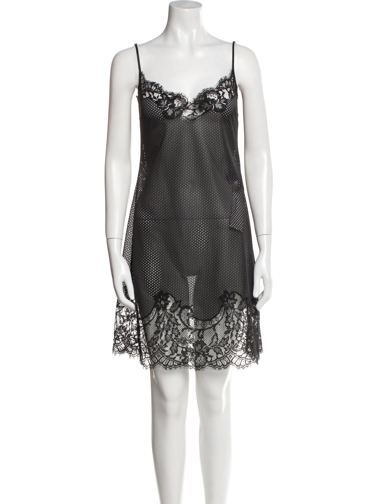 Givenchy Lace Trim Embellishment Nightgown