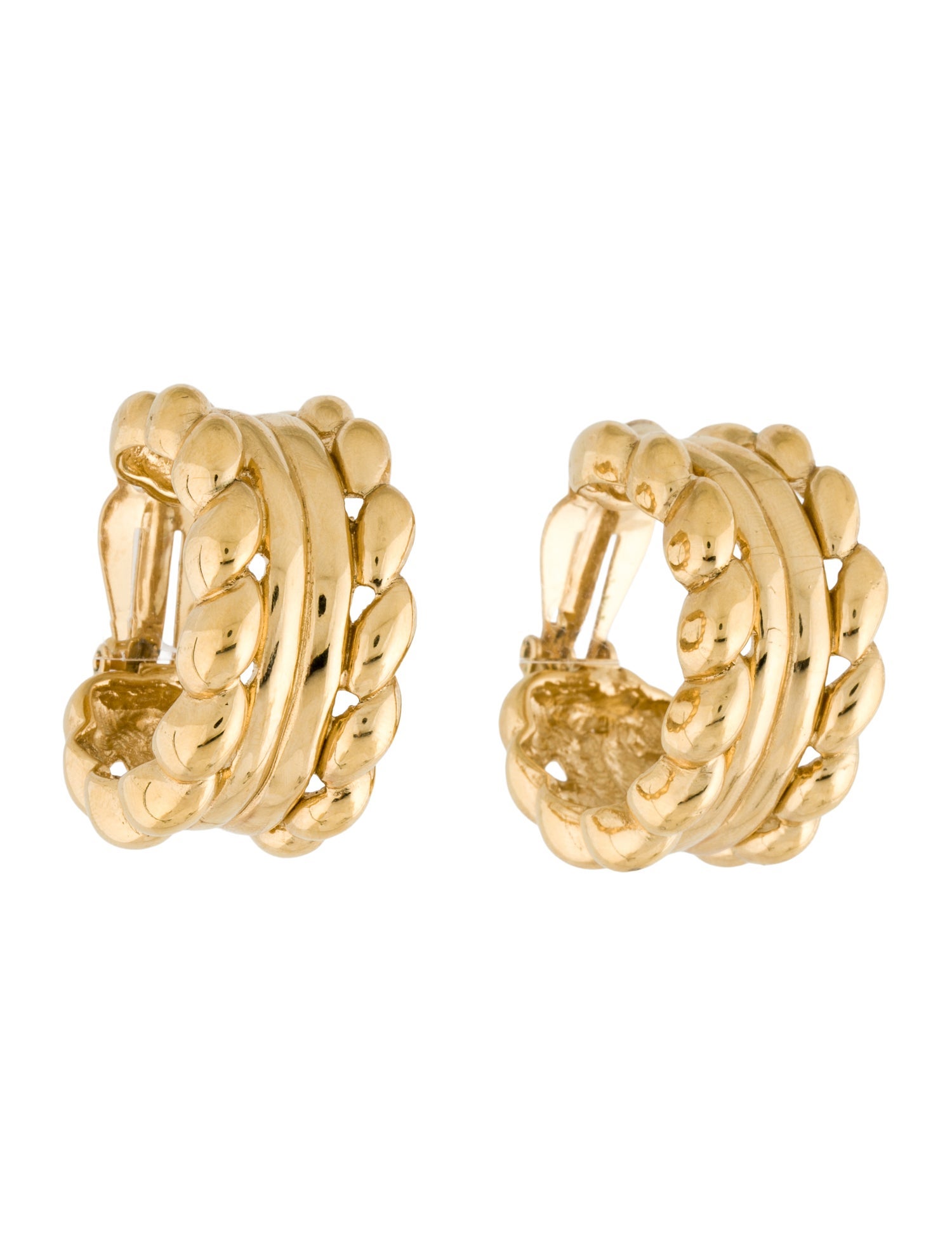 Givenchy Vintage Hoop Clip-On Earrings