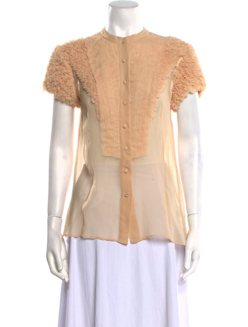 Givenchy 2010 Silk Button-Up Top