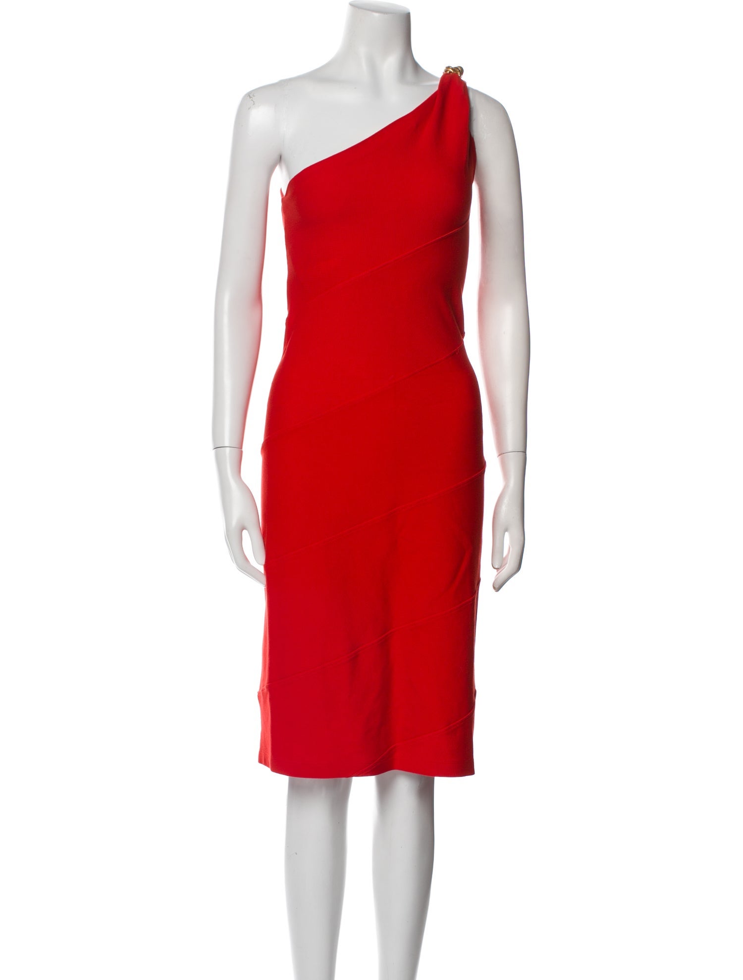 Givenchy One-Shoulder Midi Length Dress