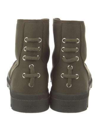 Givenchy Canvas Combat Boots