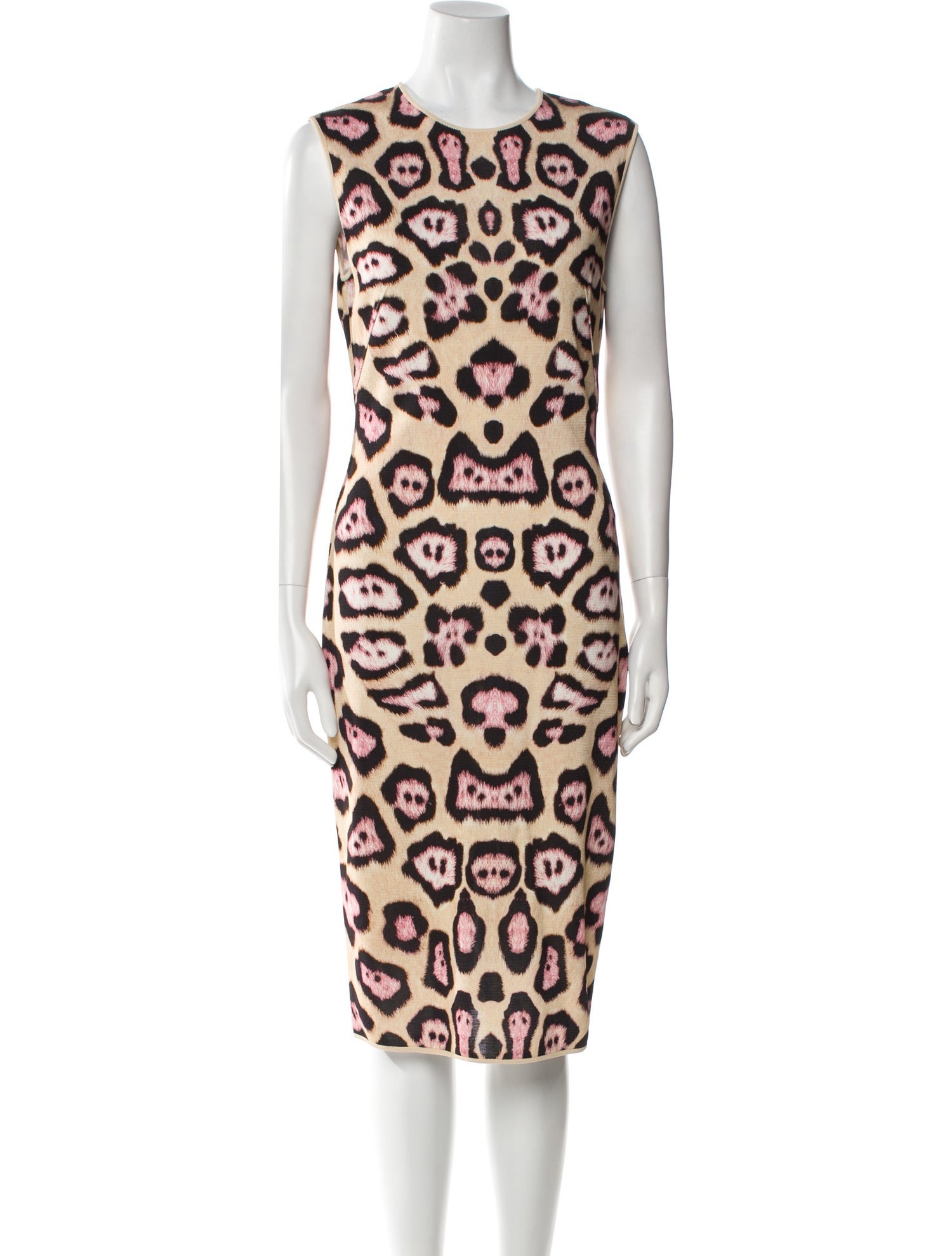 Givenchy Animal Print Midi Length Dress