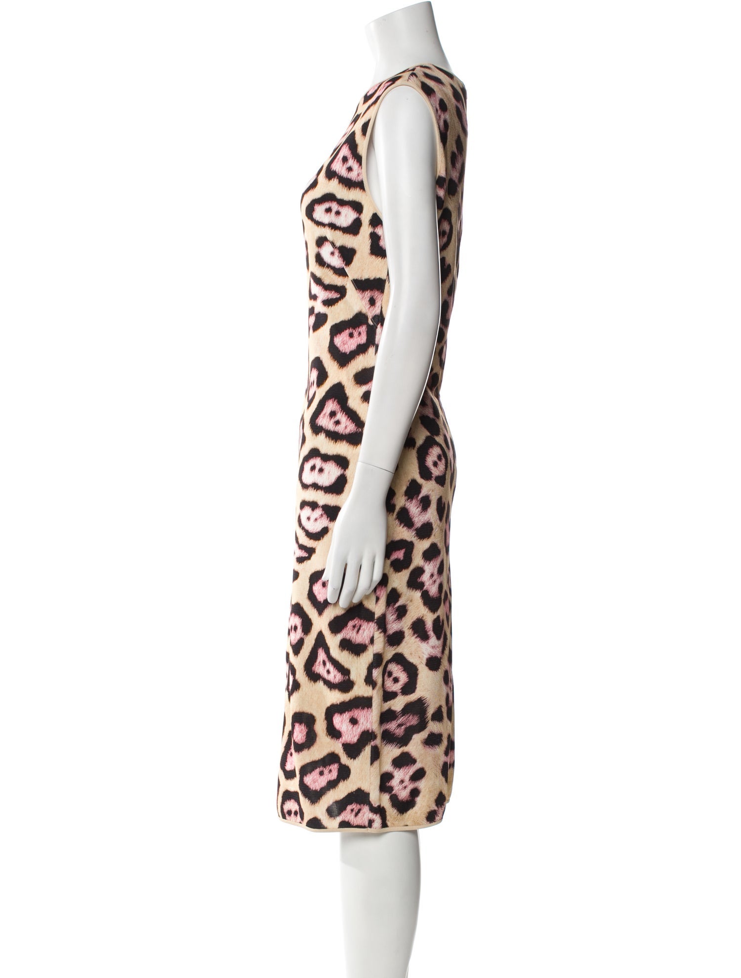 Givenchy Animal Print Midi Length Dress
