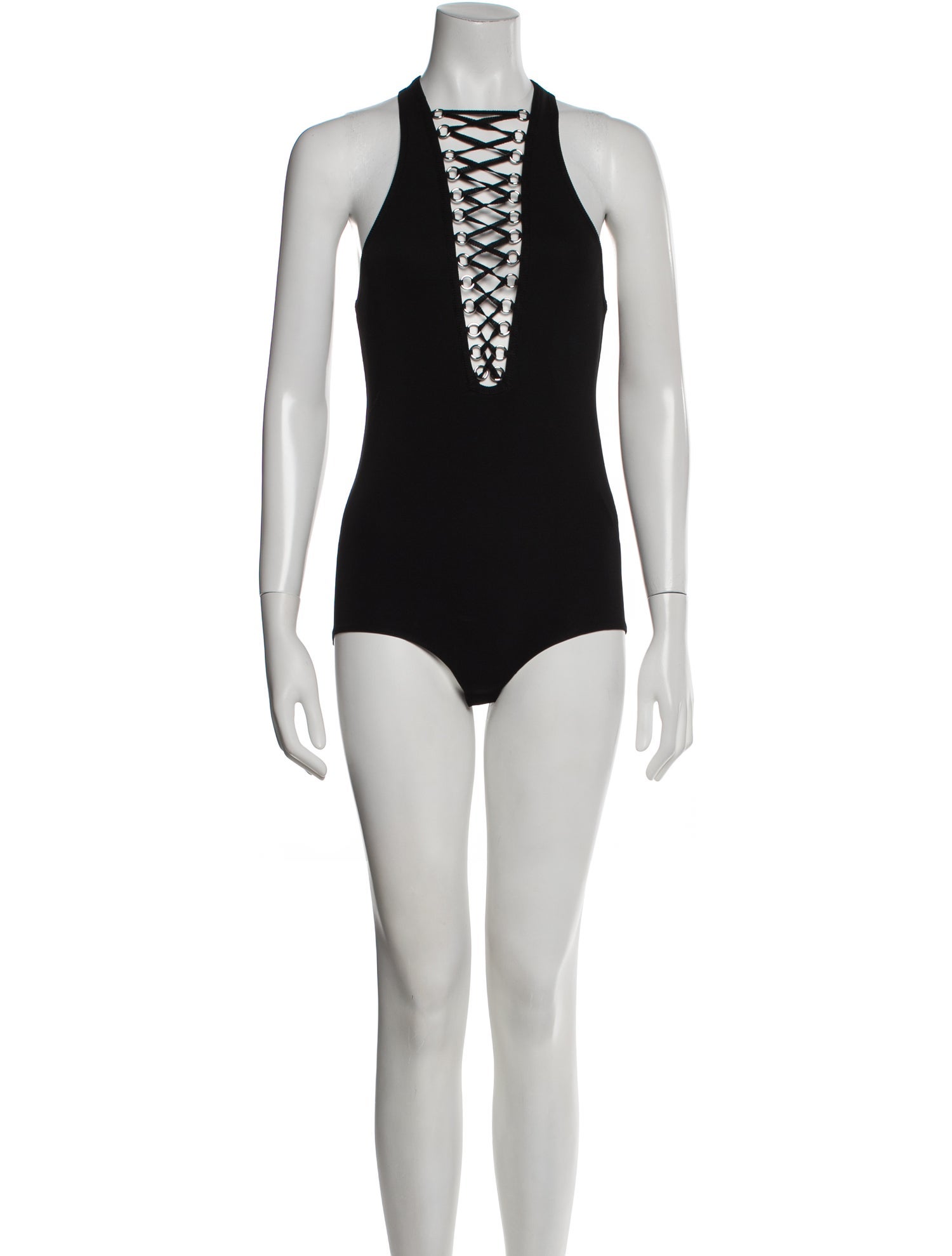 Givenchy V-Neck Sleeveless Bodysuit