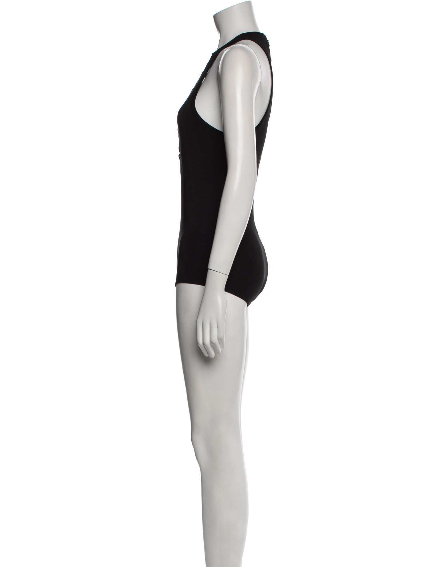 Givenchy V-Neck Sleeveless Bodysuit