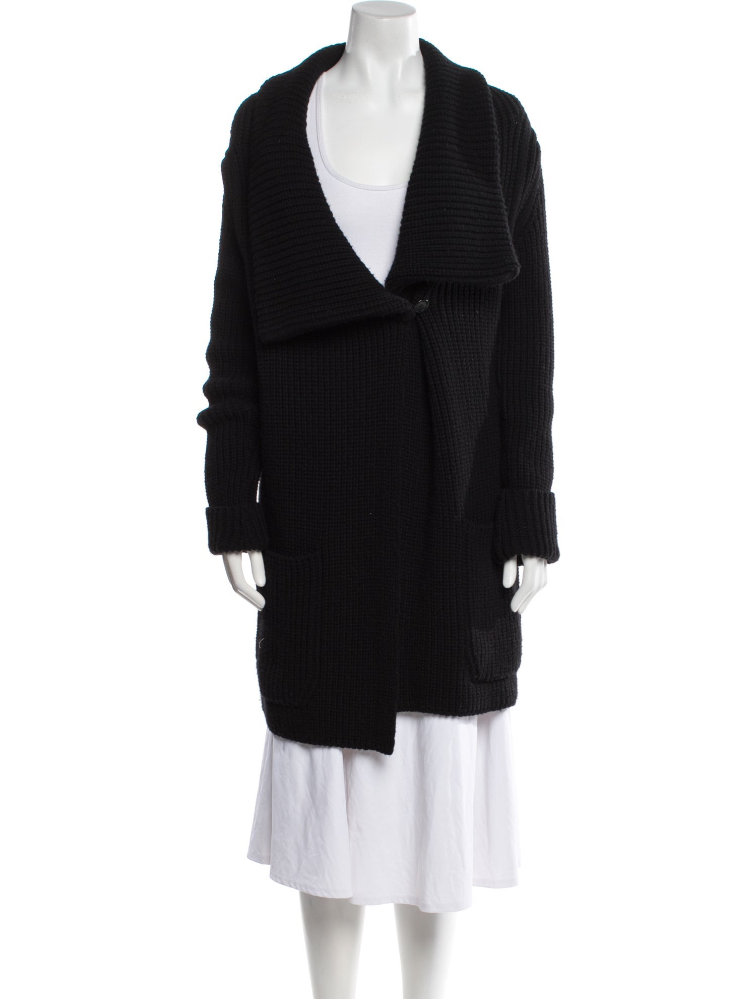 Givenchy Wool Faux Fur Coat