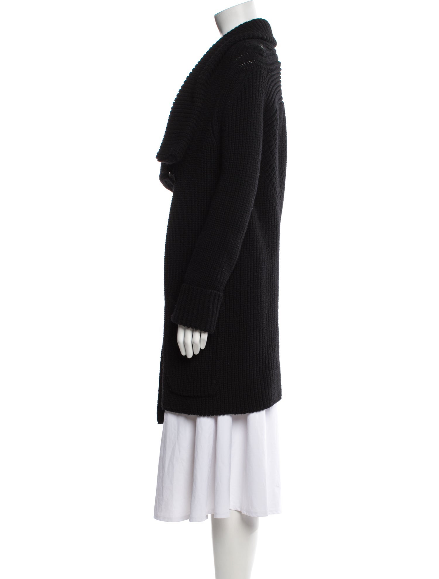 Givenchy Wool Faux Fur Coat