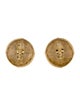 Givenchy Enamel Round Clip-On Earrings