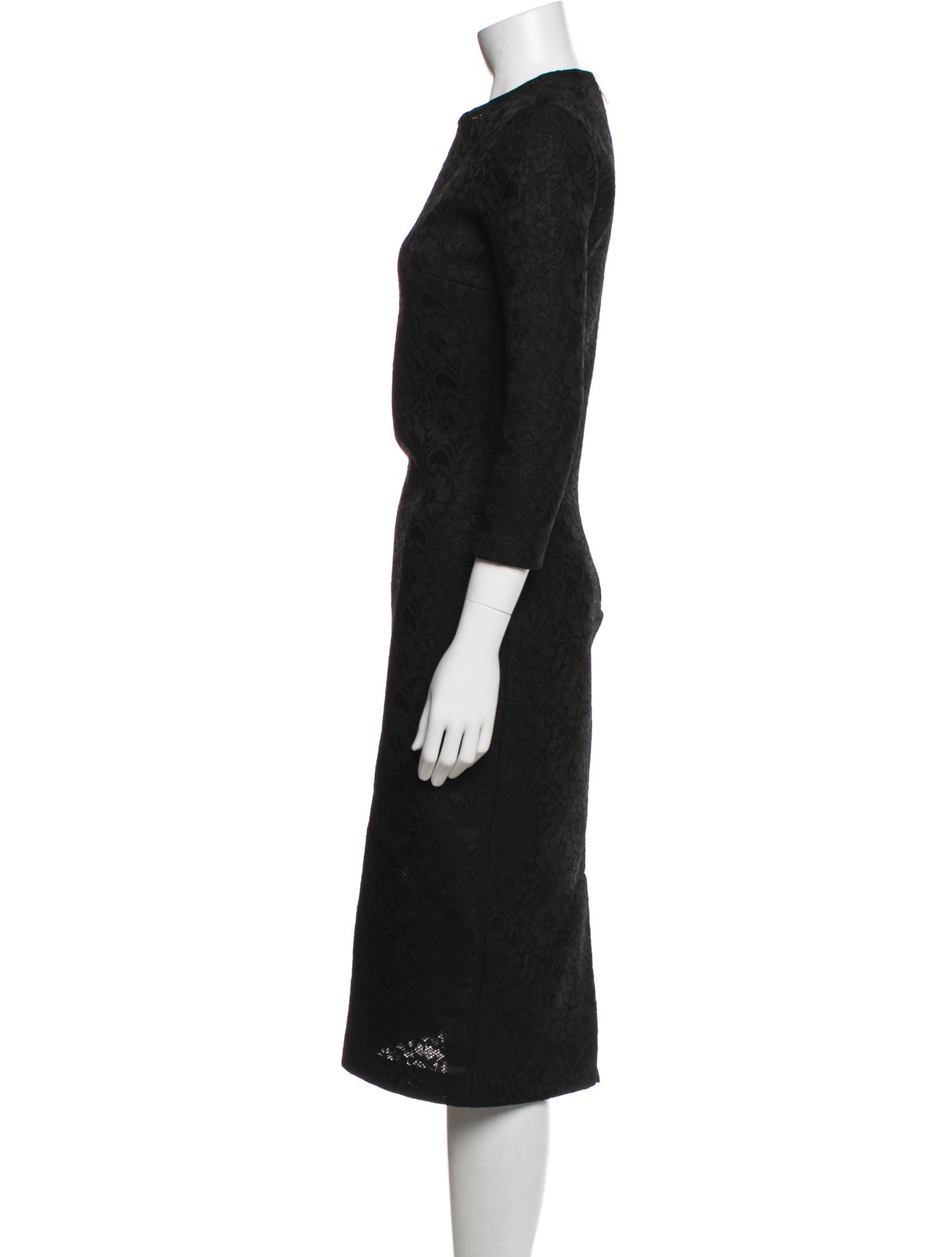 Givenchy Crew Neck Midi Length Dress