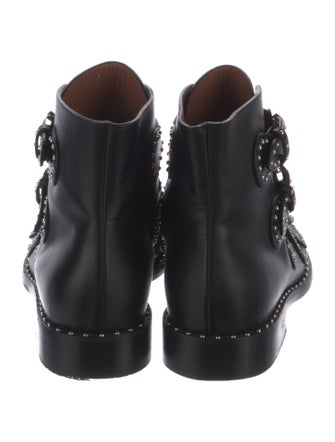 Givenchy Leather Patterned Combat Boots
