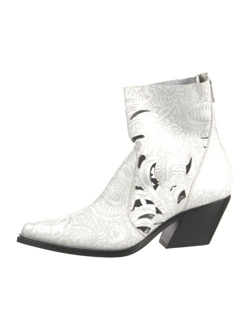 Givenchy Leather Animal Print Boots