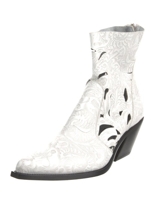 Givenchy Leather Animal Print Boots