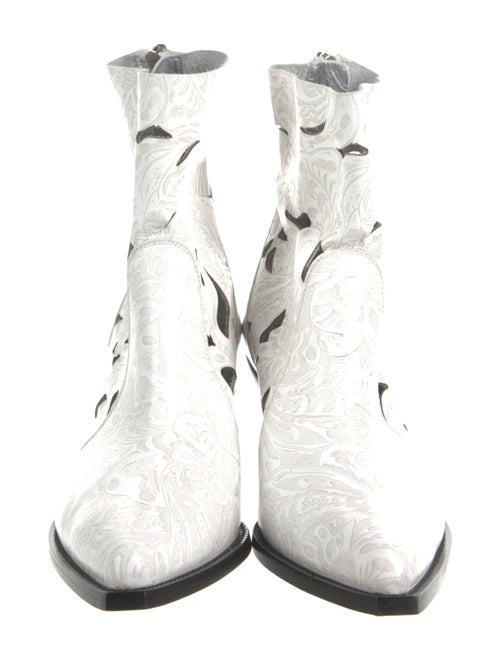 Givenchy Leather Animal Print Boots