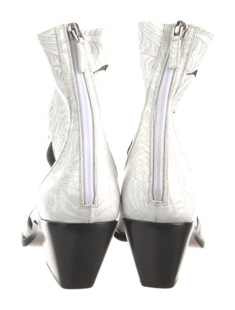 Givenchy Leather Animal Print Boots