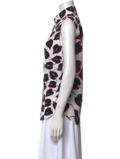 Givenchy Silk Printed Button-Up Top