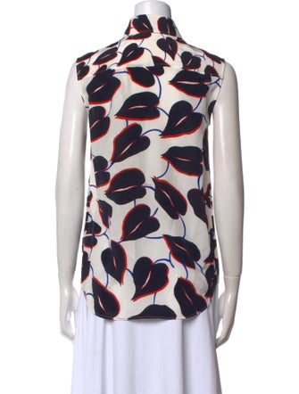 Givenchy Silk Printed Button-Up Top