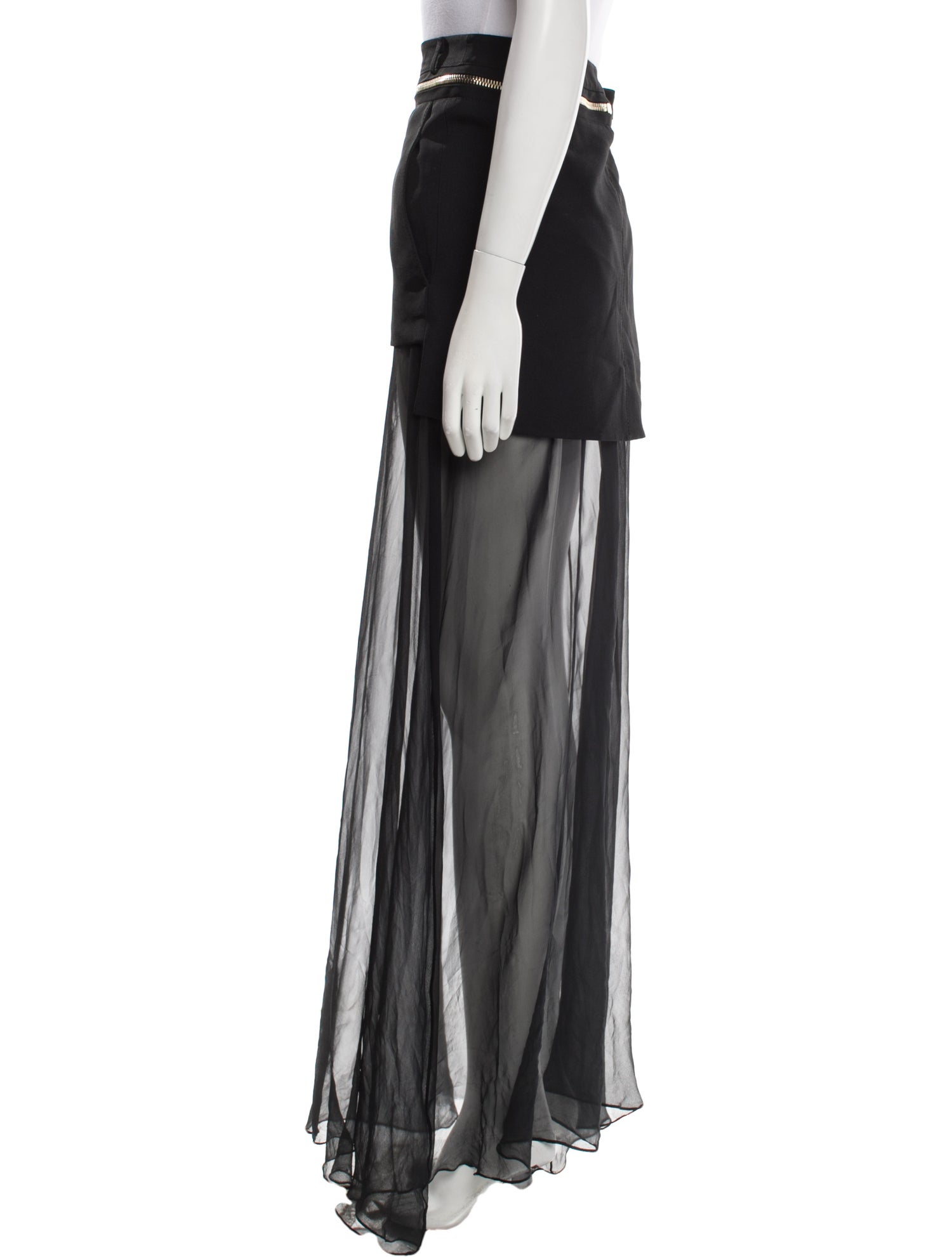 Givenchy Silk Long Skirt