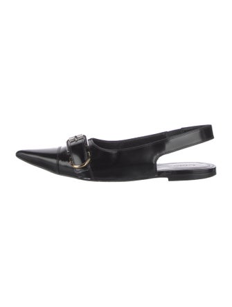 Givenchy Leather Slingback Flats