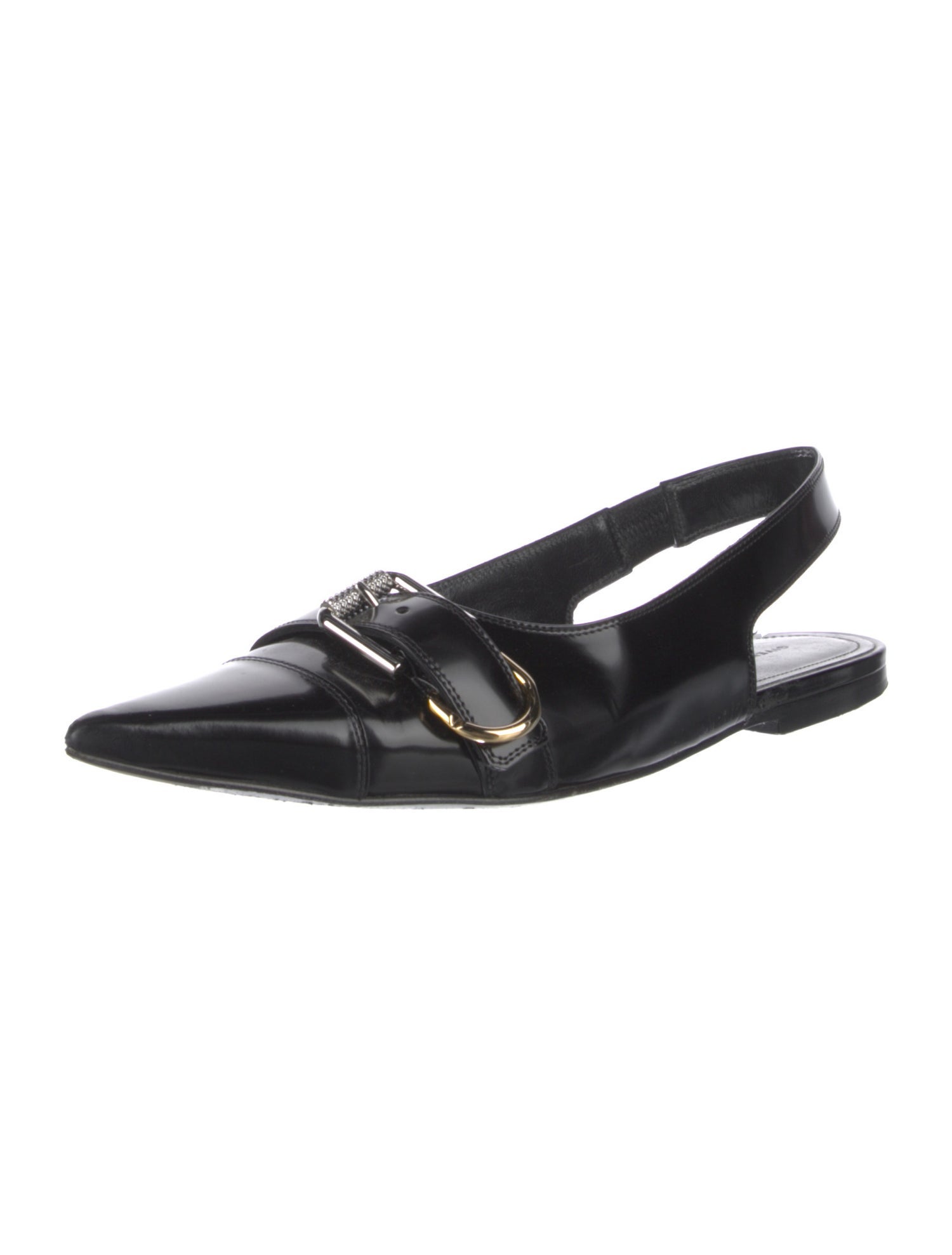 Givenchy Leather Slingback Flats