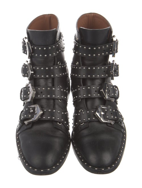 Givenchy Leather Printed Combat Boots