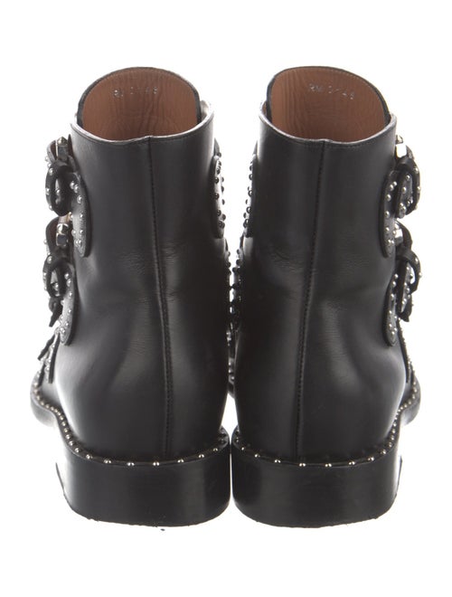 Givenchy Leather Printed Combat Boots