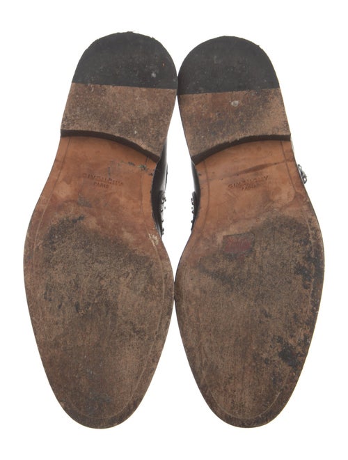 Givenchy Leather Printed Combat Boots