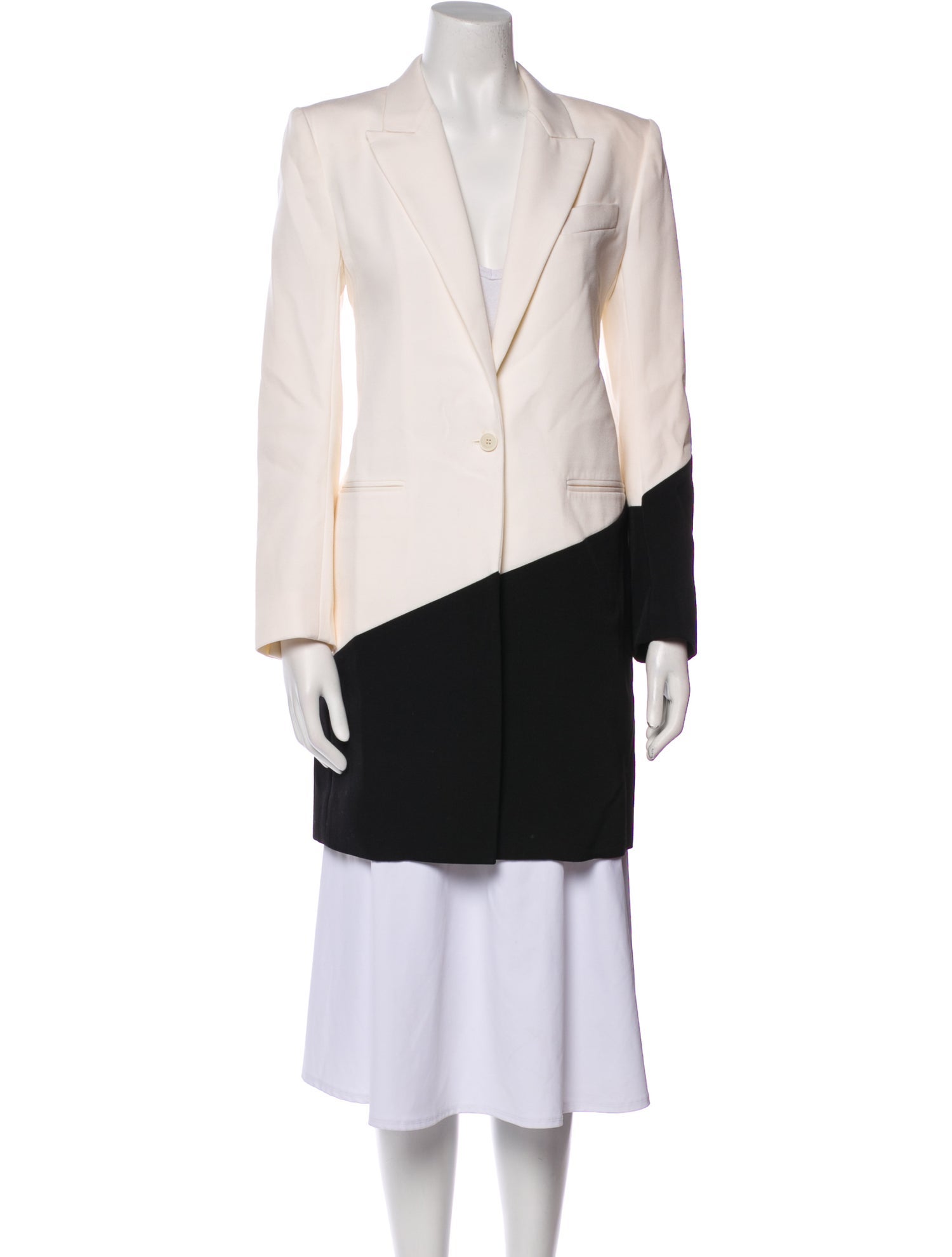 Givenchy Wool Colorblock Pattern Blazer