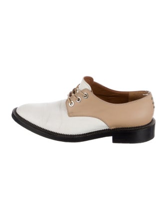 Givenchy Leather Colorblock Pattern Oxfords