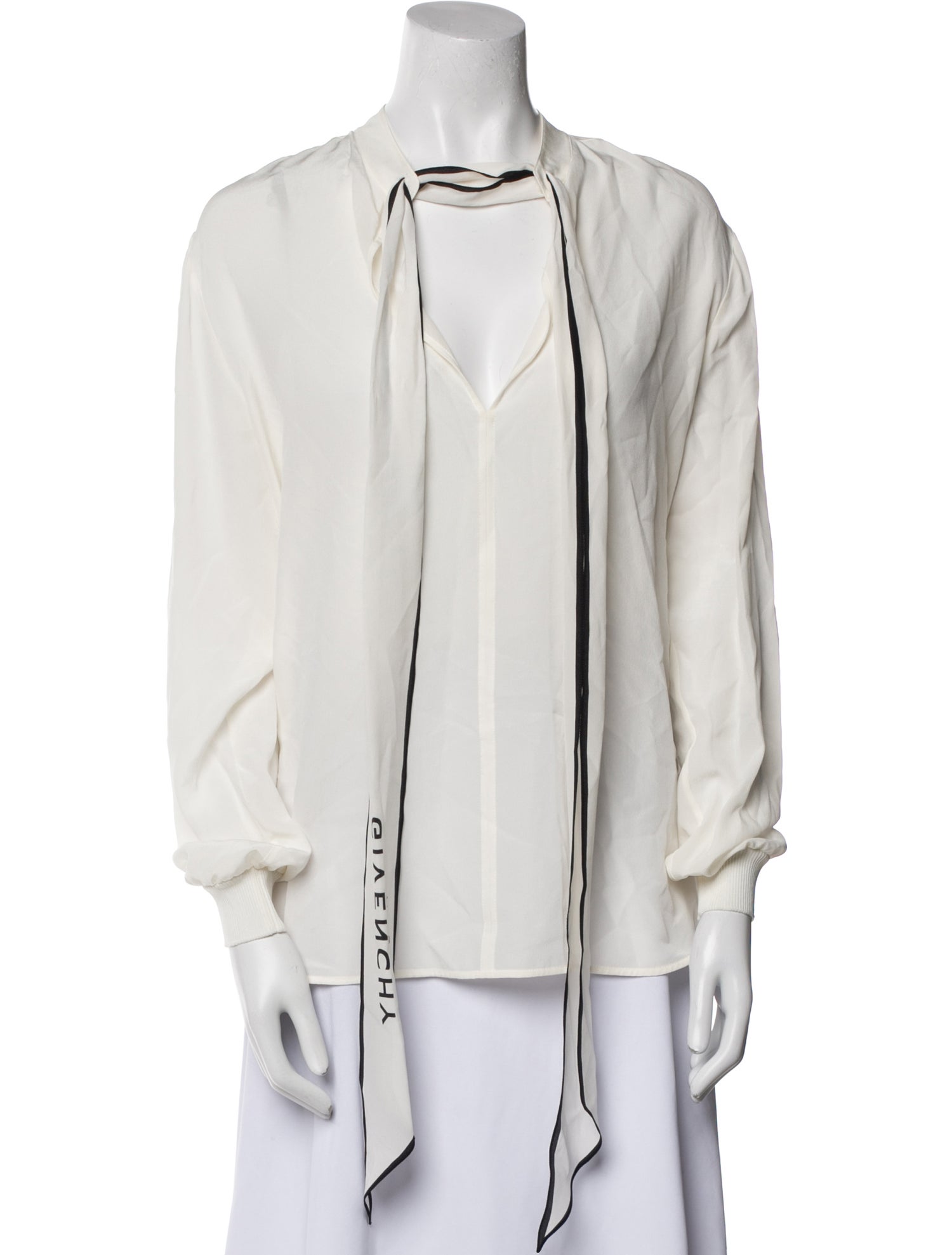 Givenchy Silk V-Neck Tunic