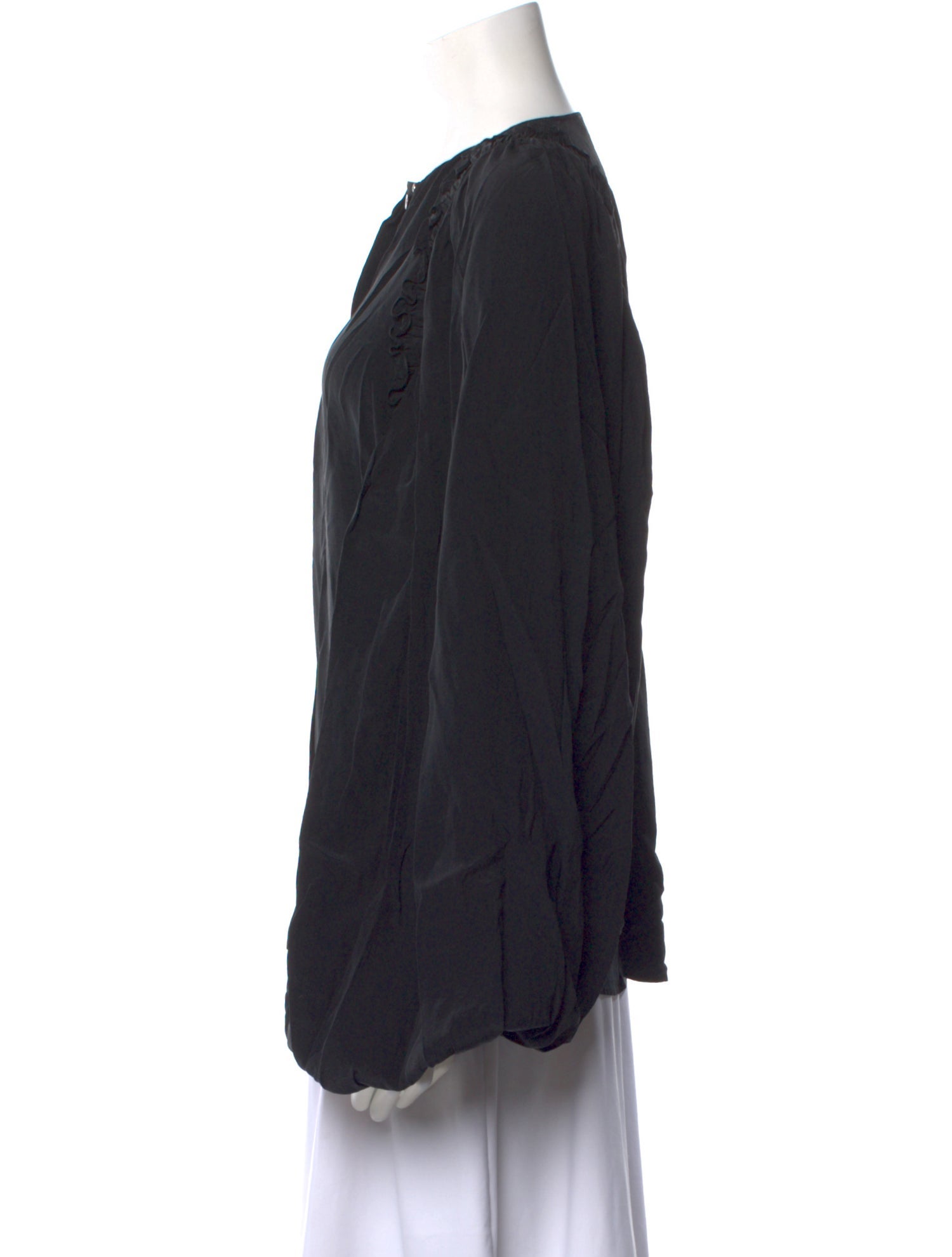 Givenchy Silk V-Neck Blouse