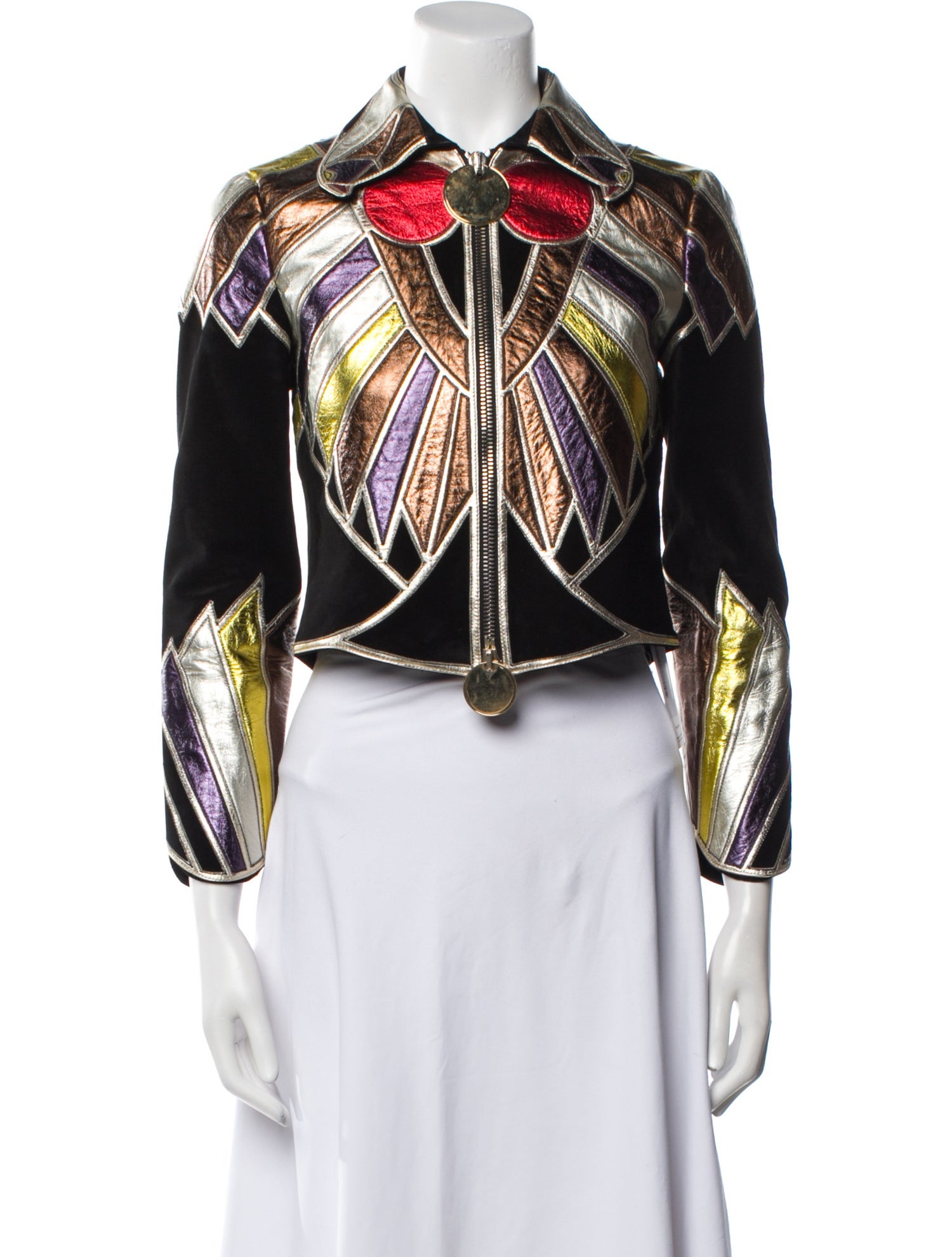 Givenchy Suede Printed Evening Jacket