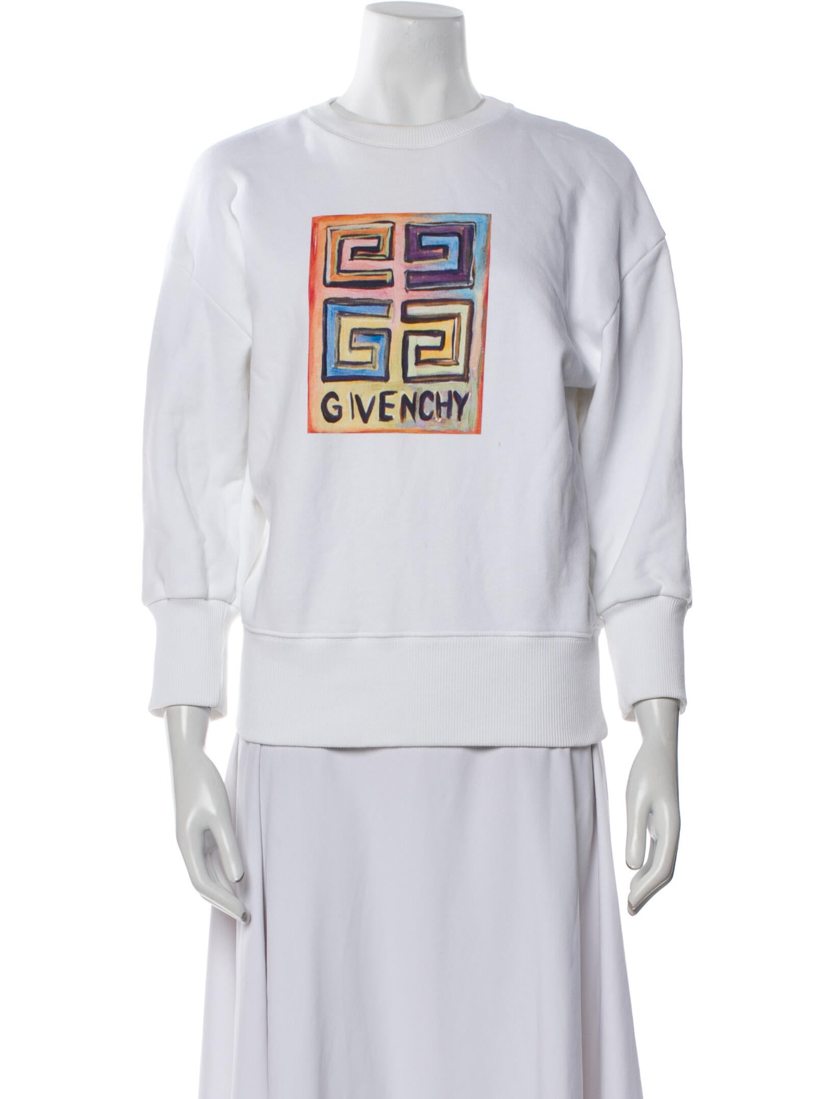 Givenchy Graphic Print Crew Neck Sweatshirt