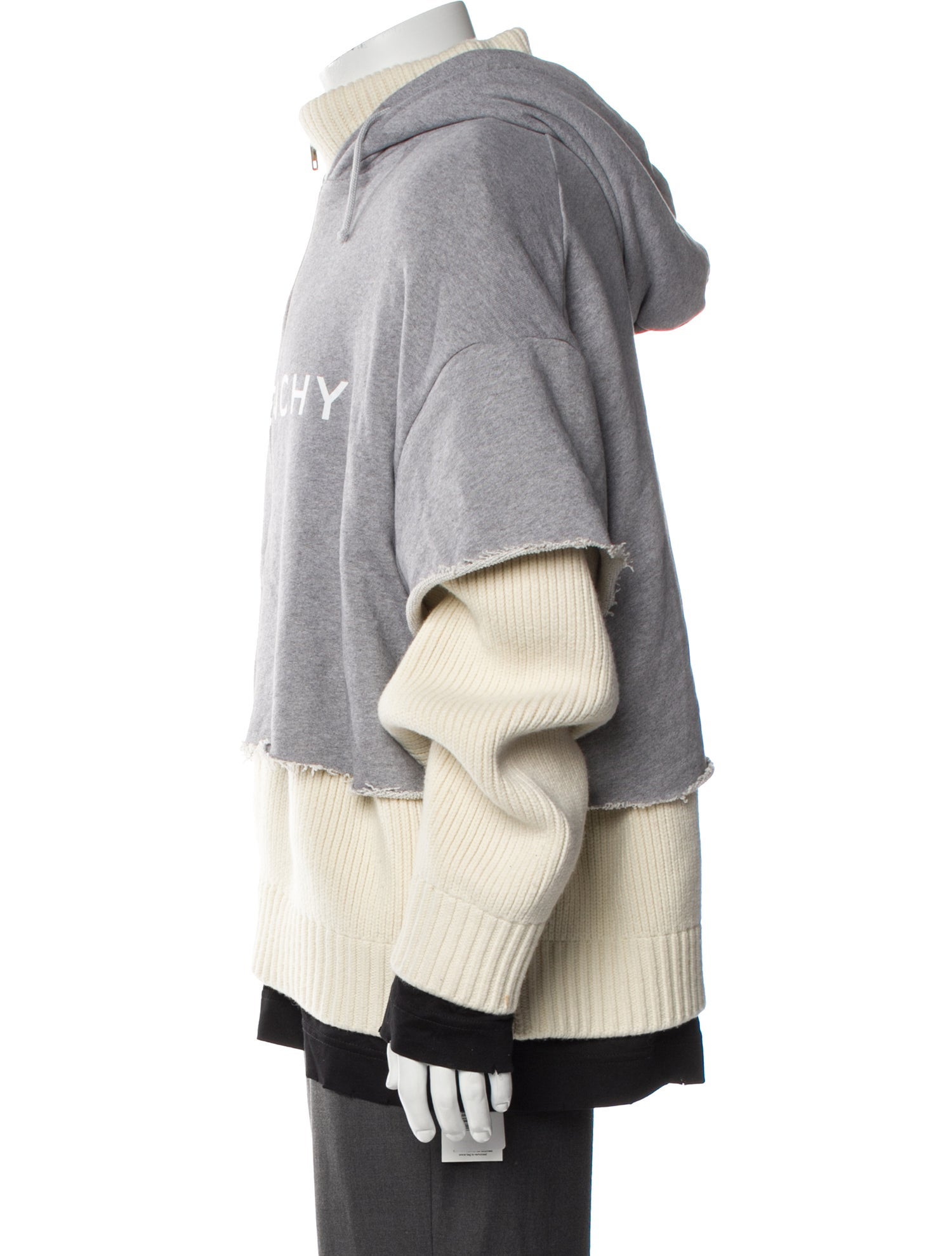 Givenchy Wool Colorblock Pattern Cardigan