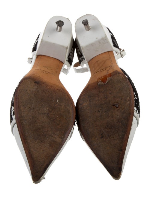 Givenchy Leather Lace Pattern D'Orsay Pumps
