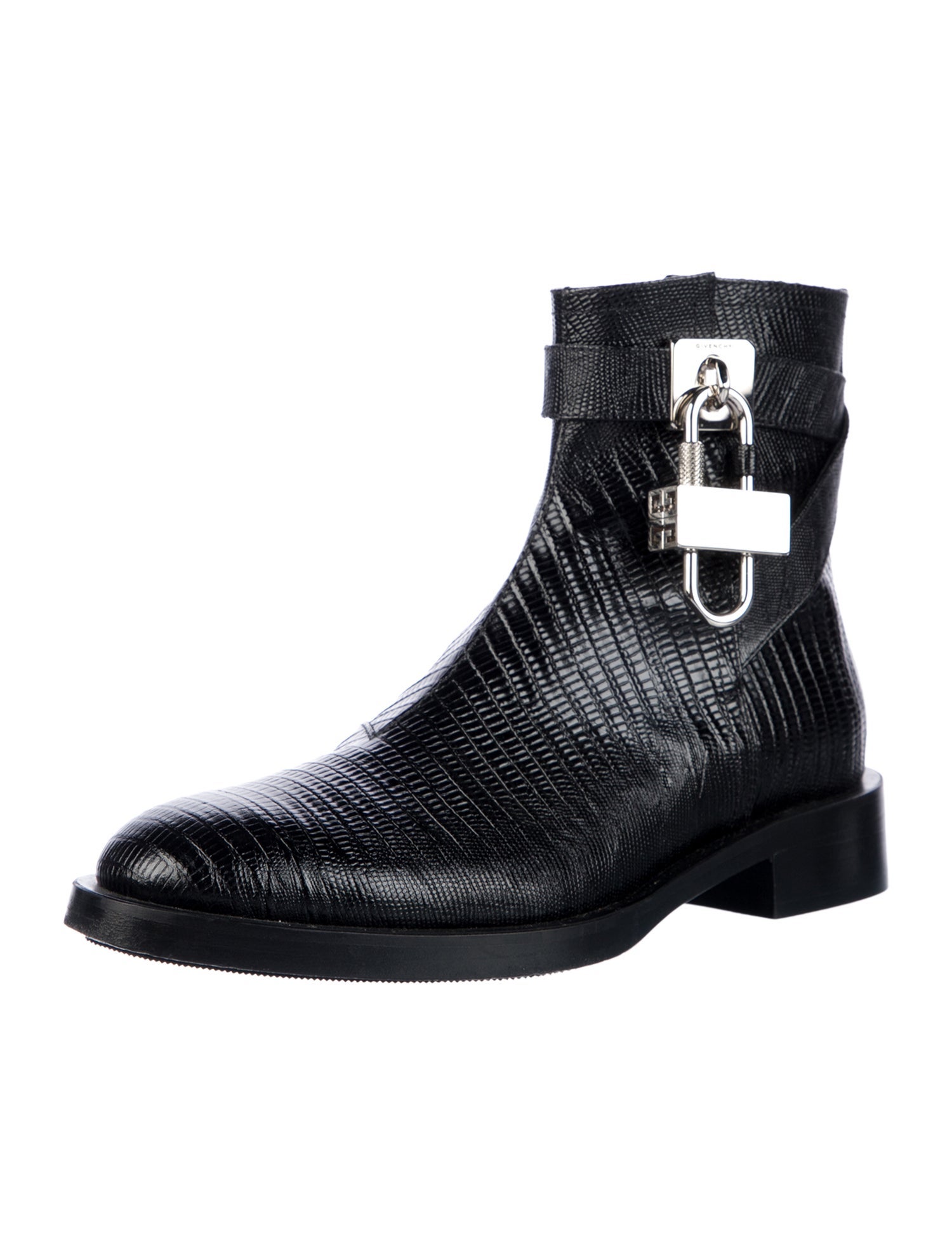Givenchy Embossed Leather Boots
