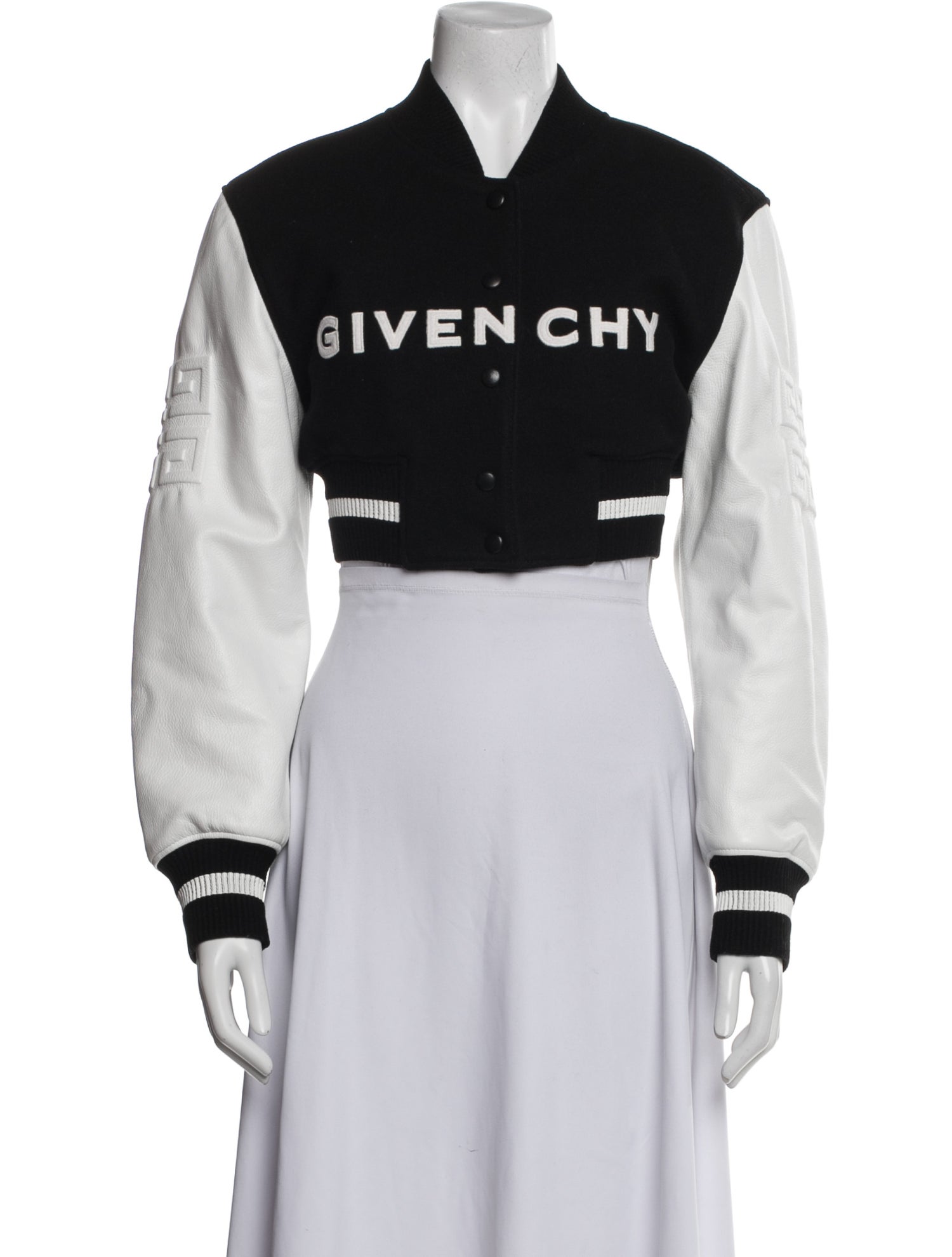 Givenchy Wool Graphic Print Bomber Jacket