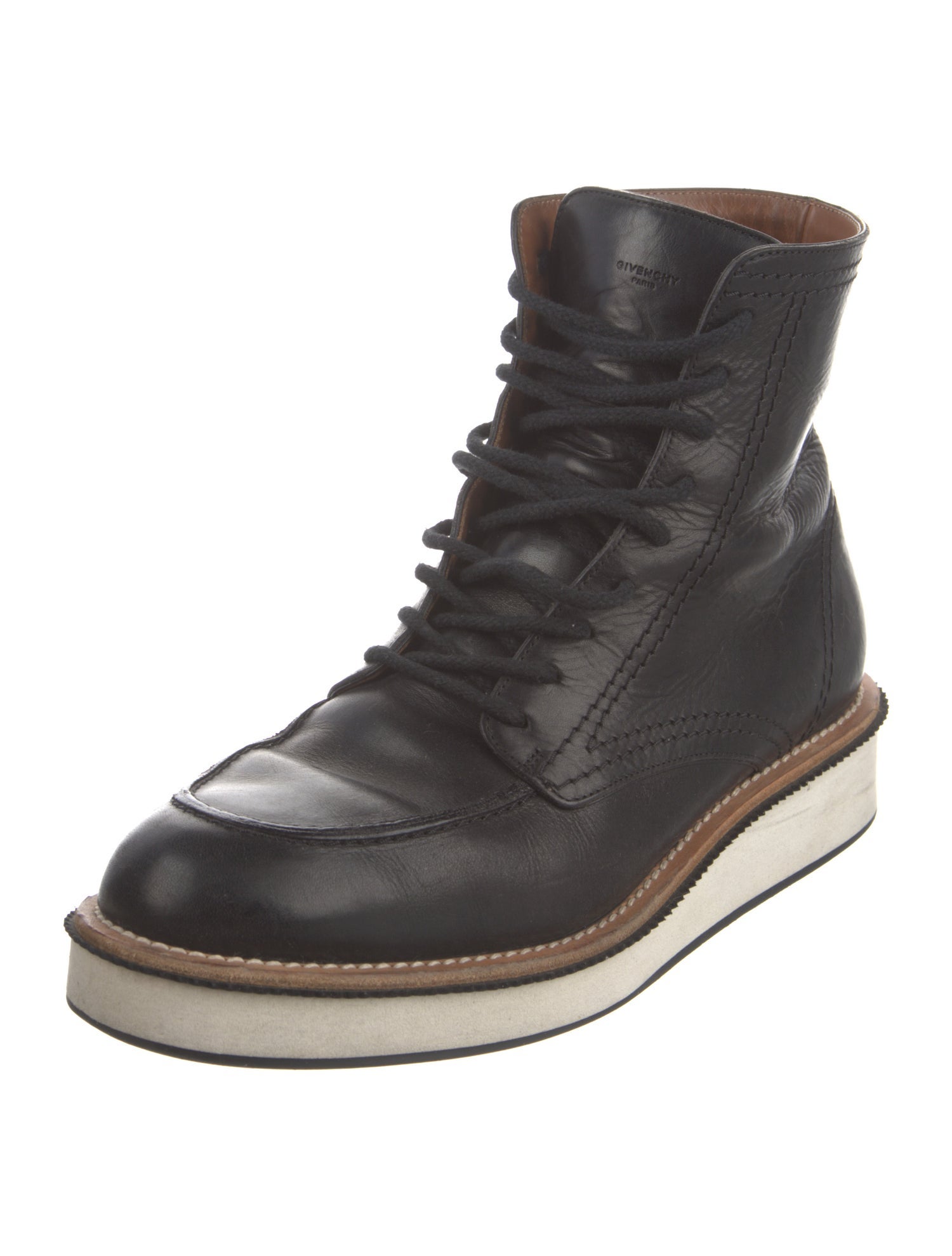 Givenchy Leather Lace-Up Boots