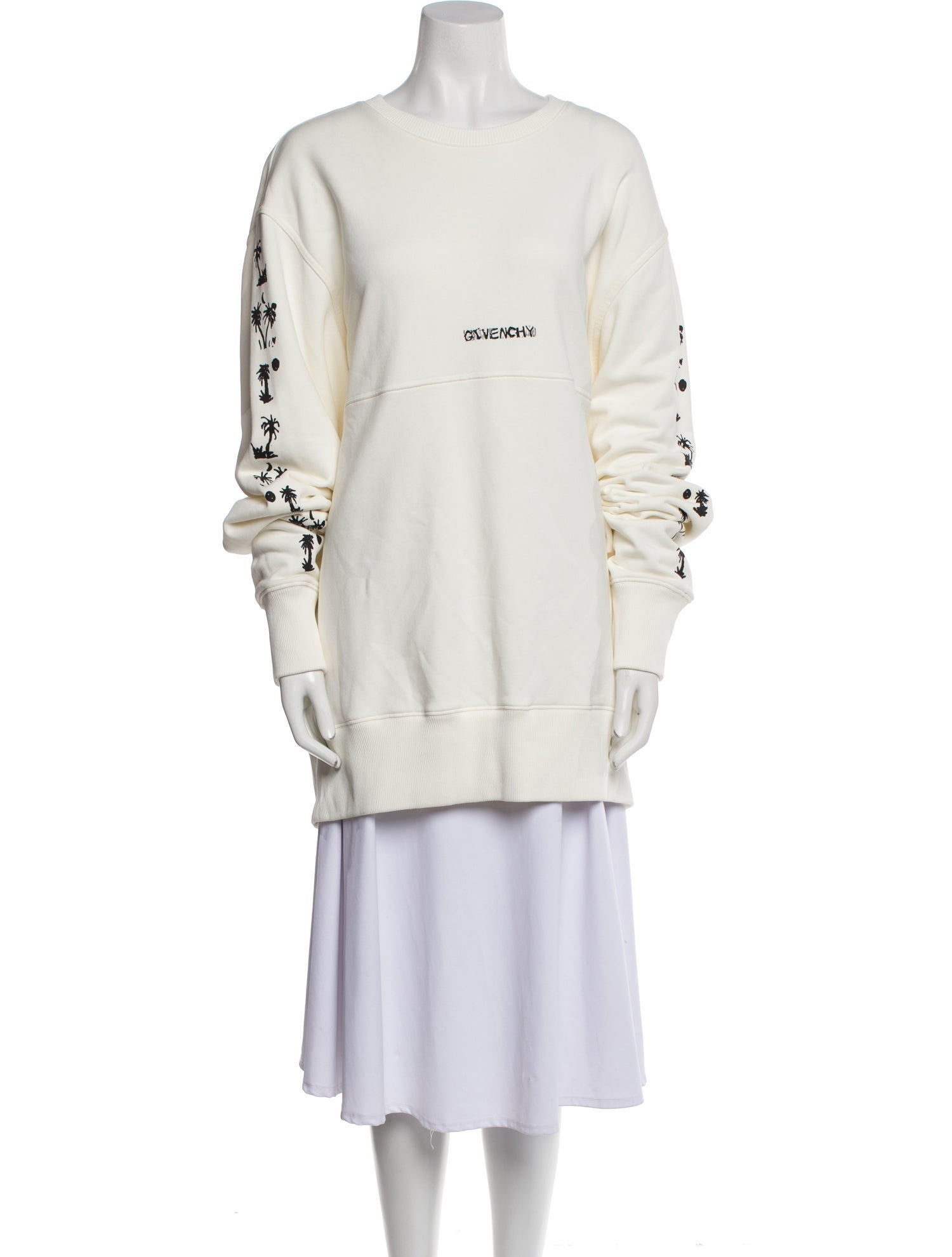 Givenchy Graphic Print Crew Neck Sweatshirt