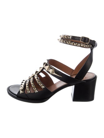 Givenchy Leather Studded Accents Gladiator Sandals